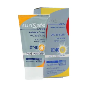 کرم ضد آفتاب فاقد چربی spf40 آقایان