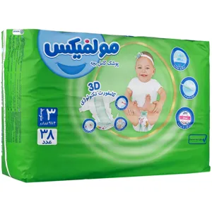 پوشک کامل بچه سایز 3 با تکنولوژی 3 بعدی