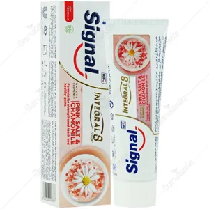 خمیر دندان اینتگرال 8 کاره نمک صورتی و روغن بابونه