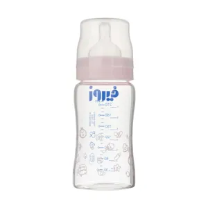 شیشه شیر خوری پیرکس دخترانه 220 میلی لیتر