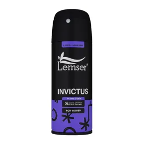 اسپری دئودورانت زنانه لمسر مدل INVICTUS