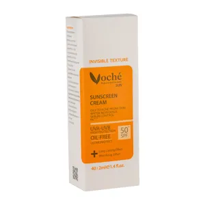 کرم ضد آفتاب پوست چرب بی رنگ SPF50
