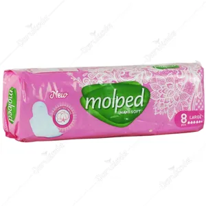 نوار بهداشتی ضخیم پنبه ای بالدار معمولی کلاسیک بزرگ